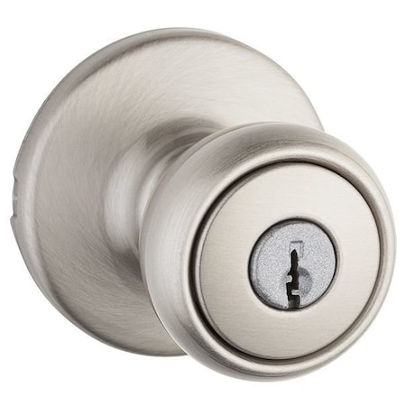 Kwikset Security Series Tylo Single Cylinder Keyed Entry Door Knobset Satin Nickel 400T-15